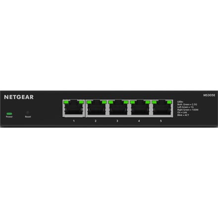 NETGEAR MS305E - Netwerk Switch - Plus Managed - 2,5 Gbps - 5 poorten