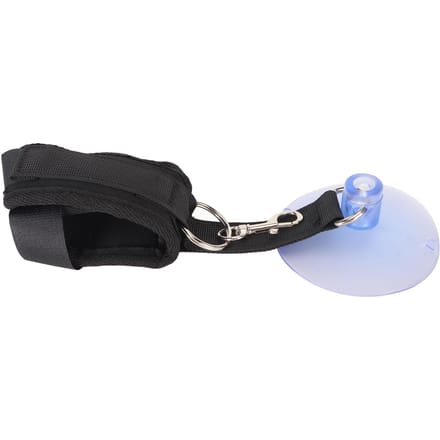 Zware Douchelijn met Zuignap en Verstelbare Halsband voor Hond, Puppy, Kat black