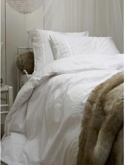 Essenza Laura Dekbedovertrek - Eenpersoons - 140x200/220 cm - White