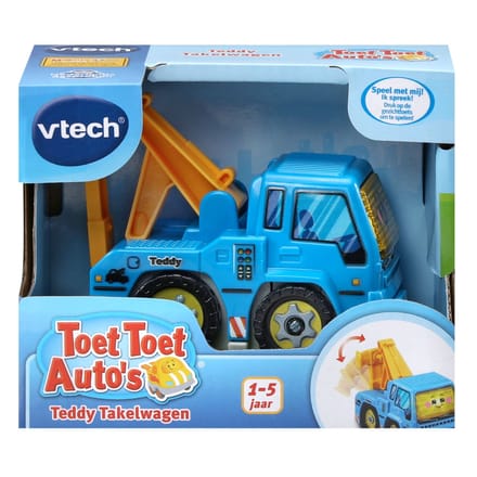 Vtech Toet Toet Auto's Teddy Takelwagen Voertuigen Speelgoedauto's voor peuters en kleuters