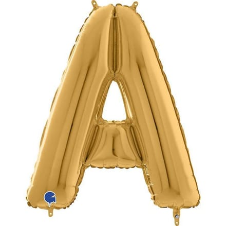 Ballon Foil Lettre A, 66cm, Doré