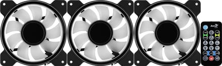 AeroCool Mirage 12 ARGB Pro - Case ventilator - 120mm - Zwart met RGB-licht - 18 dBA