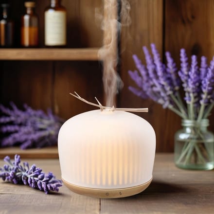 Diffuser - Origin - Pronkstuk - Neutraal - Ultrazone - Aromatherapie - Glas - FSC Hout - Cadeau - Geschenk - Wit
