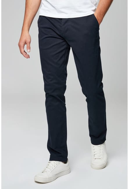 Next - Heren - Slim-fit chinobroek met stretch - Blauw