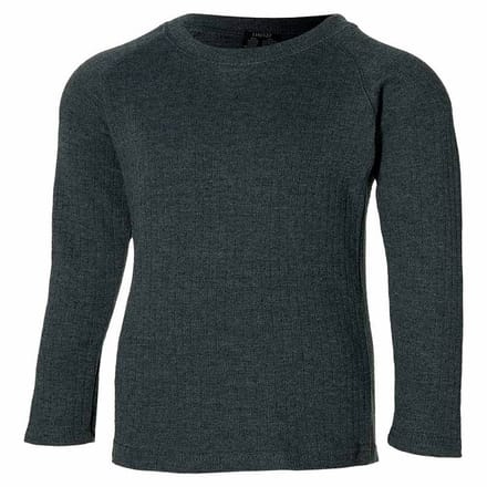 Heatkeeper - Thermoshirt kinderen - Antraciet melange - 140/146 - 1-Stuk - Thermoshirt kind