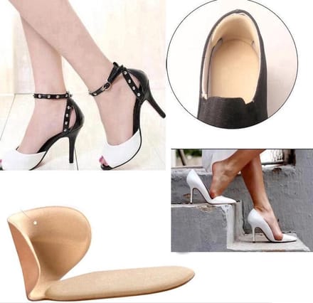 Scoby - Zelfklevende Hielbeschermers - Heel Protectors - Beige/Zwart - 4 Stuks