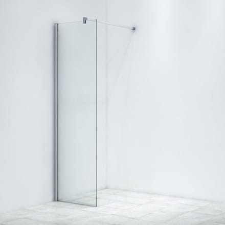 FugaFlow Eccelente Vetro Inloopdouche - 60x200cm - helder glas - chroom