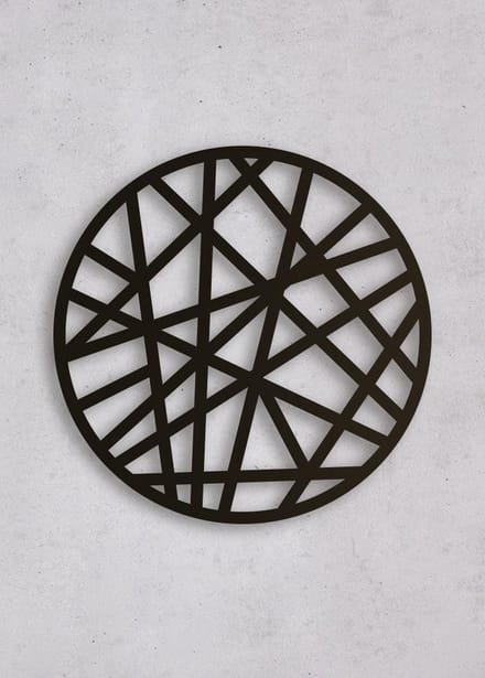Wanddecoratie | Geometrisch 3 rond - M (40x40cm)