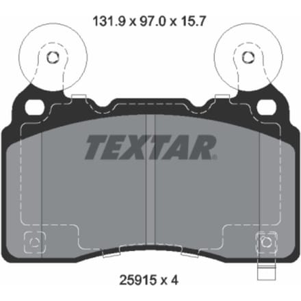 Remblok set, schijfrem TEXTAR 2591501