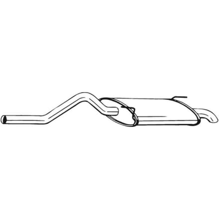 Geluiddemper achter BOSAL 278-573