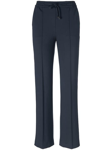Jersey broek pasvorm Cornelia Van Peter Hahn blauw