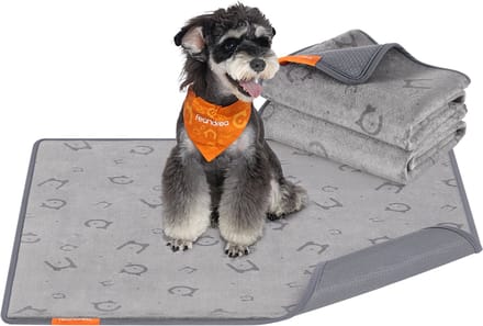 Feandrea Trainingsmat Puppy Pads - Hondentoilet - Wasbare Flanel Plasmat Katten Konijnen - 2 Stuks - 91 x 86 cm