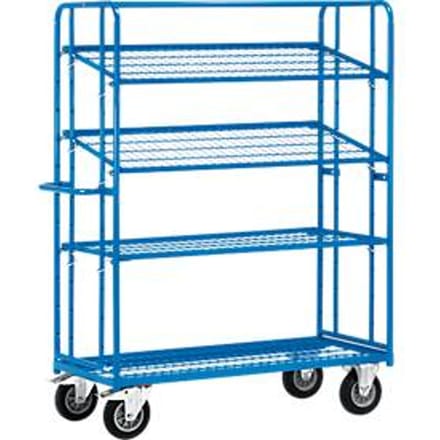 Fetra Hauptartikel 4495 Etagewagen Staal Poedercoating Laadvermogen (max.): 400 kg Stralend blauw (RAL 5007)