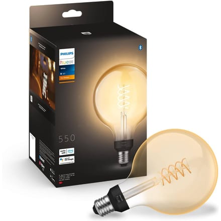 Philips Hue filament globelamp G125 - warmwit licht - 1-pack - E27