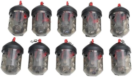 Karper Feeder - Aas Kooi - Karper Vissen - Snelle Vulling - 10 stuks 29 g - Zwart
