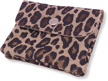 Bijoutheek Portemonnee Leer Italiaans Suede Panter C