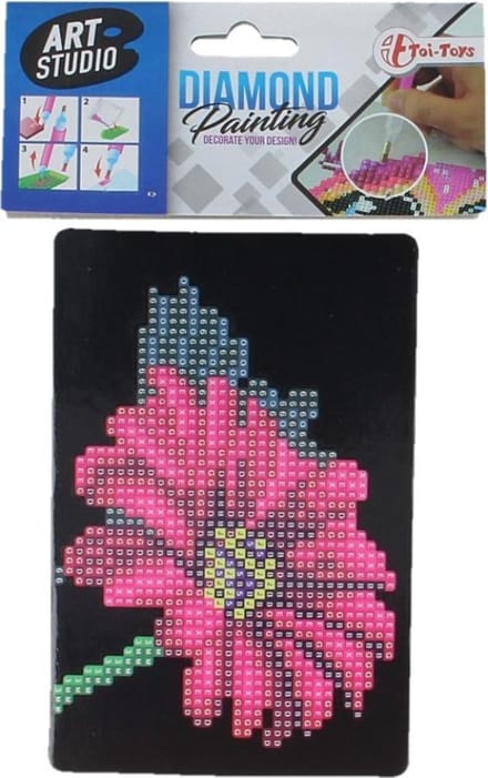 Toi-Toys Diamond Painting Bloem 15 x 10 cm