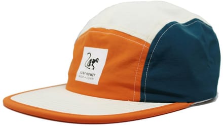 5-panel strapback pet - Waterbestendig / Volwassenen / One size (Oranje/Blauw)
