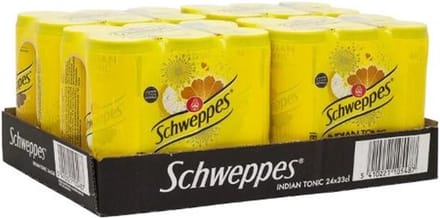 Schweppes Indian Tonic - 24x33cl - frisdrank Tonic - 1 tray van 24 stuks