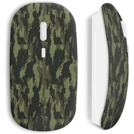 Draadloze Muis - MANIACASE - Militair - Kleur Groen - Wifi USB-stick Inbegrepen - Compatibel met Mac en PC