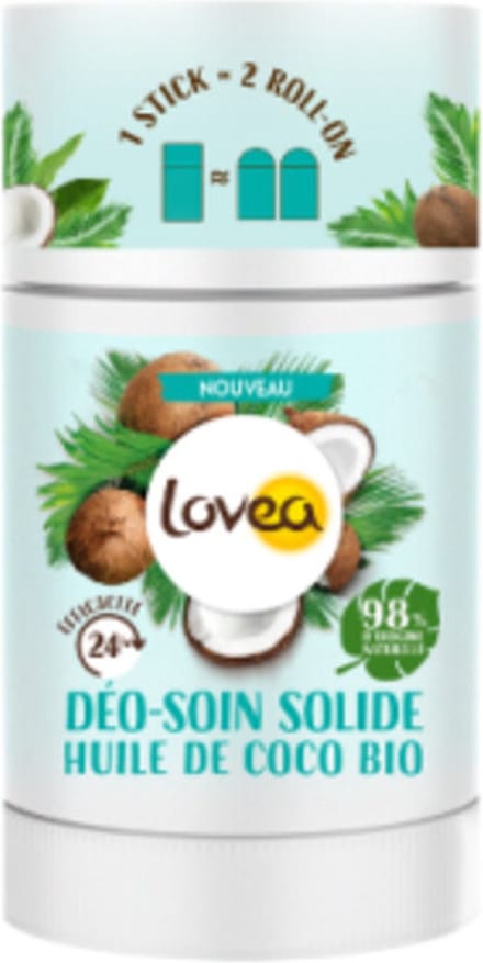 Lovea Solid Deodorant Organic Coconut Oil - 50 gr