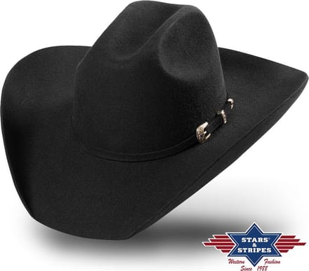 Wolhoed Vilthoed Westernhoed Wyoming Zwart mt 55