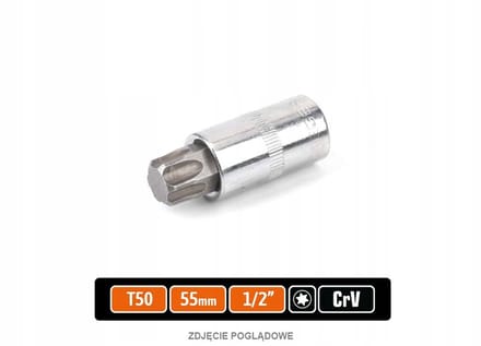 Dopsleutel met Torx Bit T50 - 1/2" Aandrijving