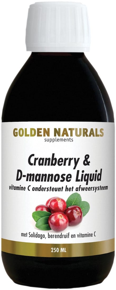 Golden Naturals Cranberry & D-mannose Liquid (250 milliliter)
