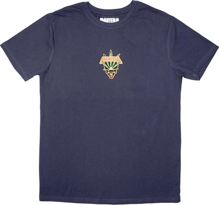 Pantera - Mini Leaf Skull Heren T-shirt - S - Blauw