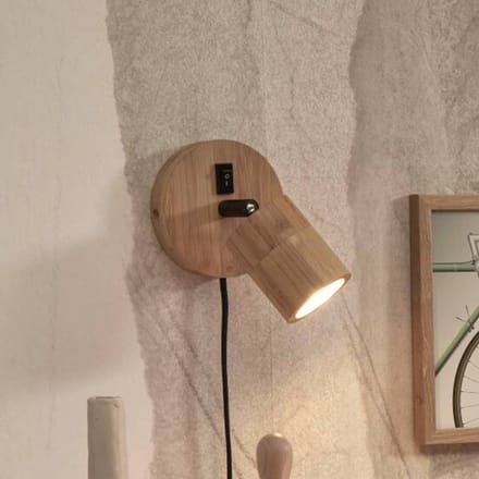 GOOD&MOJO Wandlamp Java - Bamboe - Ø12cm - Binnen Modern