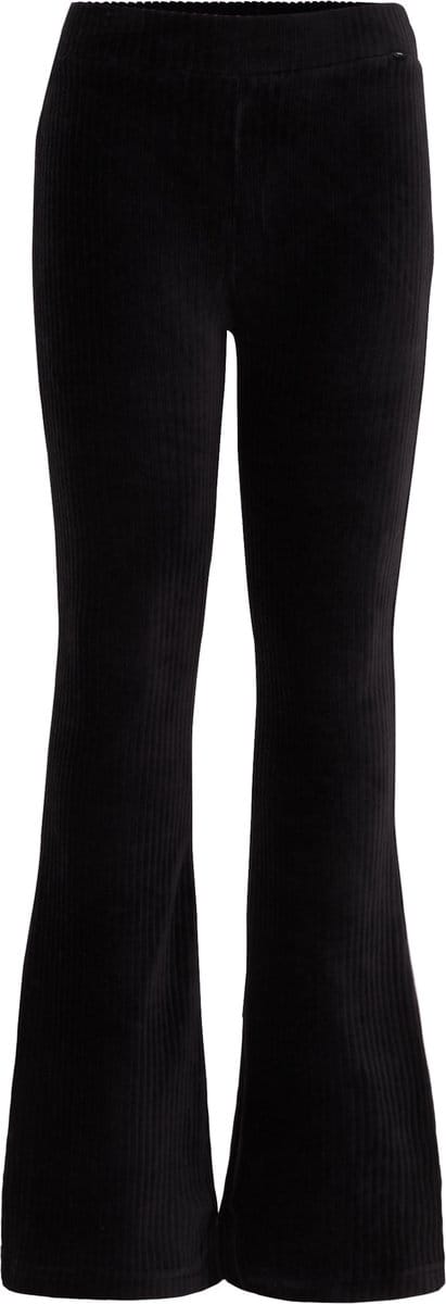 WE Fashion Meisjes velvet flared legging van ribstof