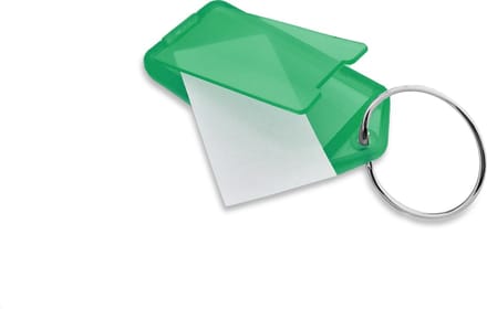 CombiCraft Openklapbare Sleutellabels Groen 60 x 27 mm - 100 stuks