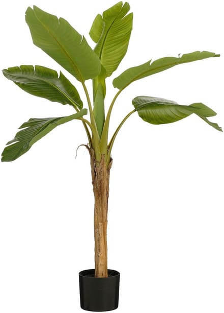 Mica Decorations Kunst Bananenplant - H120 x Ø70 cm - Groen
