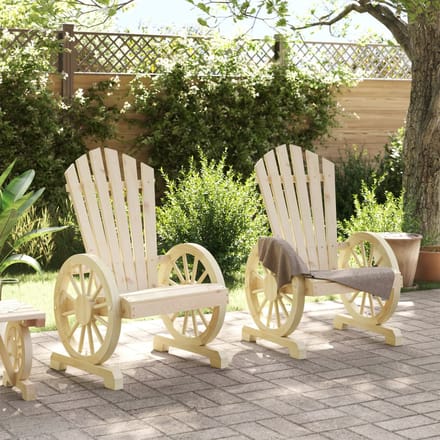 vidaXL - Tuinstoelen - 2 - st - Adirondack - massief - vurenhout