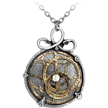 Alchemy Gothic - Gothic Halsketting - Anguistralobe - voor Vrouwen - zilverkleurig
