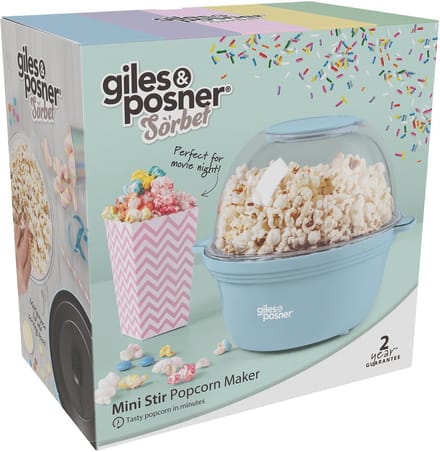 Giles & Posner Mini Popcorn Maker Machine – Antiaanbak Hot Air Popper