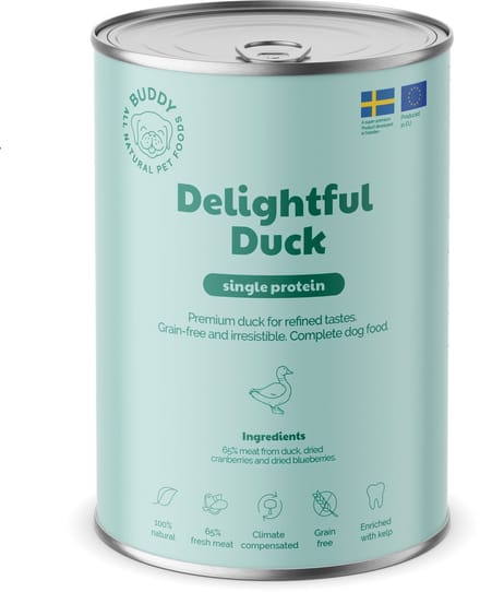 BUDDY natvoeding Delightful Duck 400 gr. - per 6 stuks
