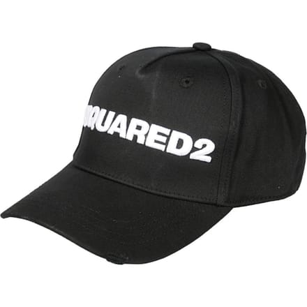 DSQUARED2 wit geborduurd logo zwarte dop