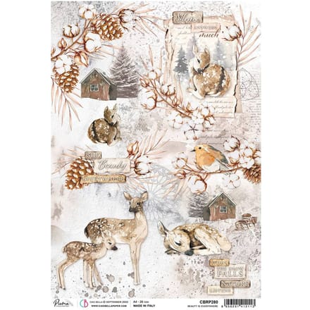 Motief strozijde "Cosy winter"