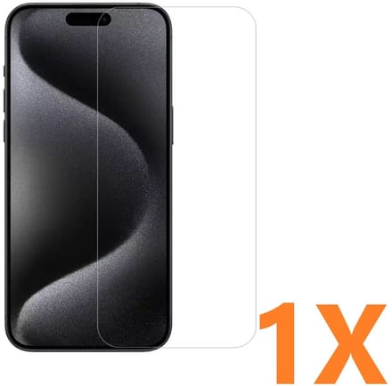 Screenprotector Glas - Tempered Glass Screen Protector- 1x Geschikt voor: Apple iPhone 16 Pro Max