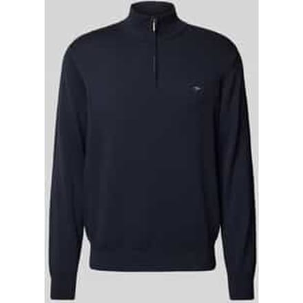 Fynch-Hatton Trui Troyer Zip Superfine Cotton Navy / male