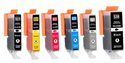 Huismerk Canon PGI-530 / CLI-531 inkt cartridges 6-Kleuren Multipack (96 ml)