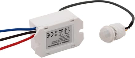 Dailygoody - Mini Infrared Bewegingssensor - 220V - 8m Detectiebereik - Voor Binnengebruik - Compact - Bewegingsdetectie - Zwart