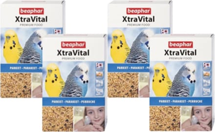 4x Beaphar XtraVital Parkiet- Vogelvoer - 1kg