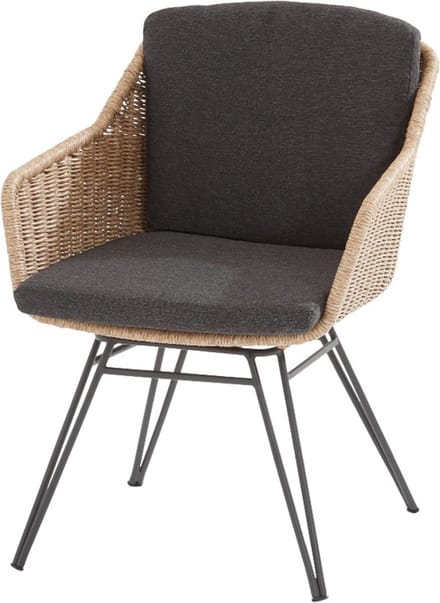 Bohemian dining tuinstoel beige Taste 4SO  - 1 stuk