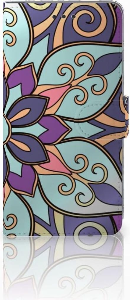 Apple iPhone Xs Max Hoesje Purple Flower