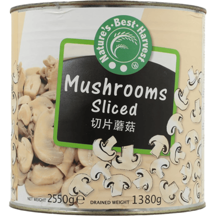 Nature's Best Harvest Champignons Gesneden 2550g