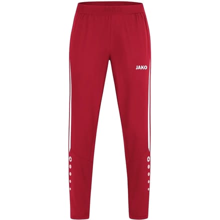 Jako Power Vrijetijdsbroek Dames - Wit / Rood | Maat: 38