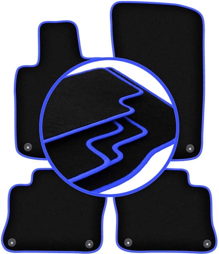 CARLUX-BLUE automatten voor: Porsche Panamera fastback (2009-2016)