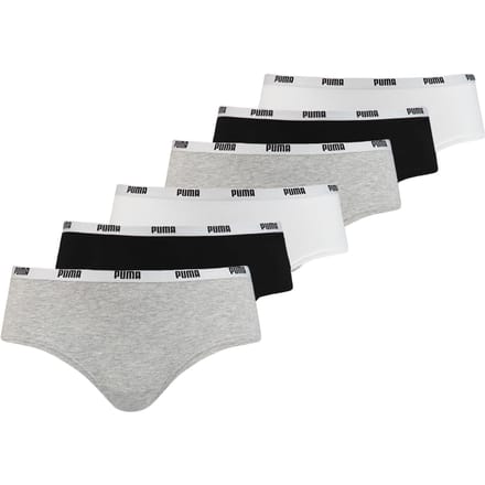 Puma - Dames Hipster - 6 Pack - Maat XS